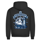 Hoodie Herren "FISCHKOPP" #522 - beidseitiger Druck