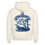 Hoodie Herren "FISCHKOPP" #522 - beidseitiger Druck