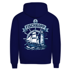 Hoodie Herren "FISCHKOPP" #522 - beidseitiger Druck