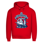 Hoodie Herren "FISCHKOPP" #522 - beidseitiger Druck