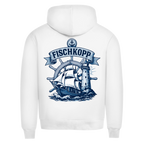 Hoodie Herren "FISCHKOPP" #522 - beidseitiger Druck
