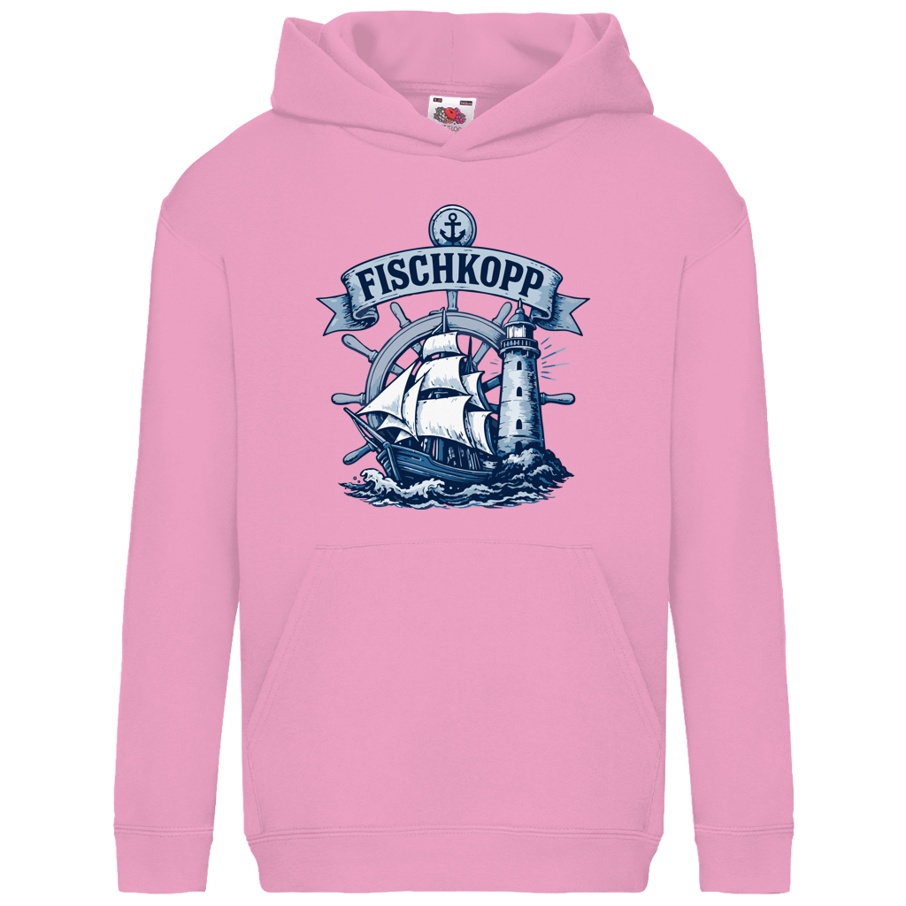 Hoodie Kinder  "FISCHKOPP" #522 - beidseitiger Druck