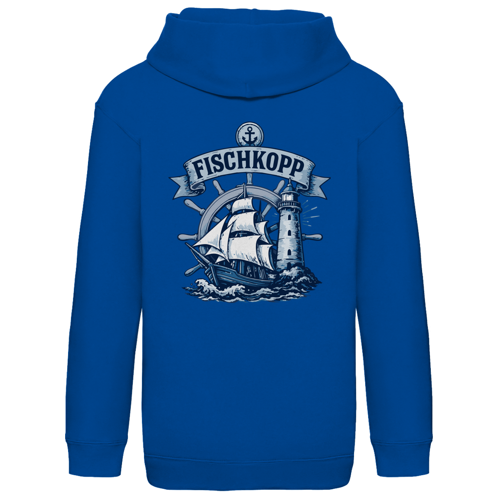 Hoodie Kinder  "FISCHKOPP" #522 - beidseitiger Druck