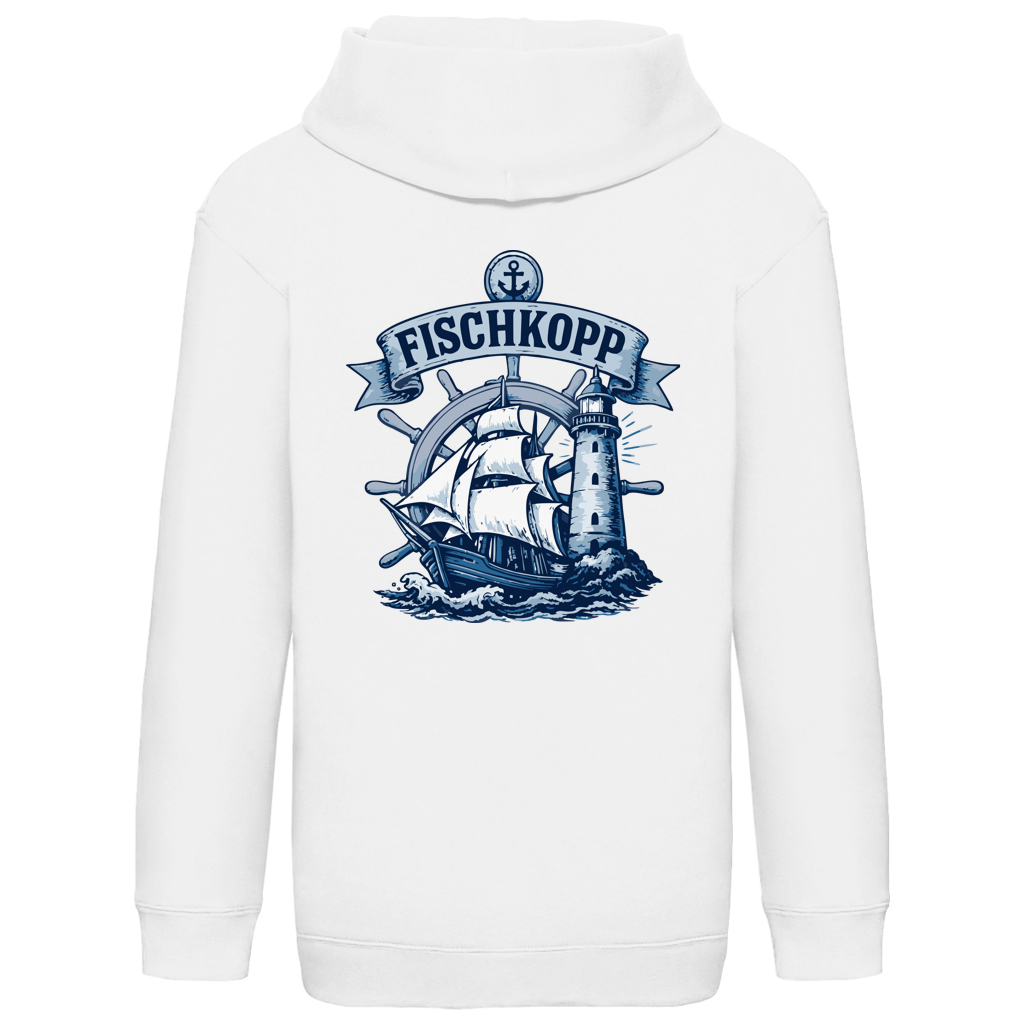 Hoodie Kinder  "FISCHKOPP" #522 - beidseitiger Druck