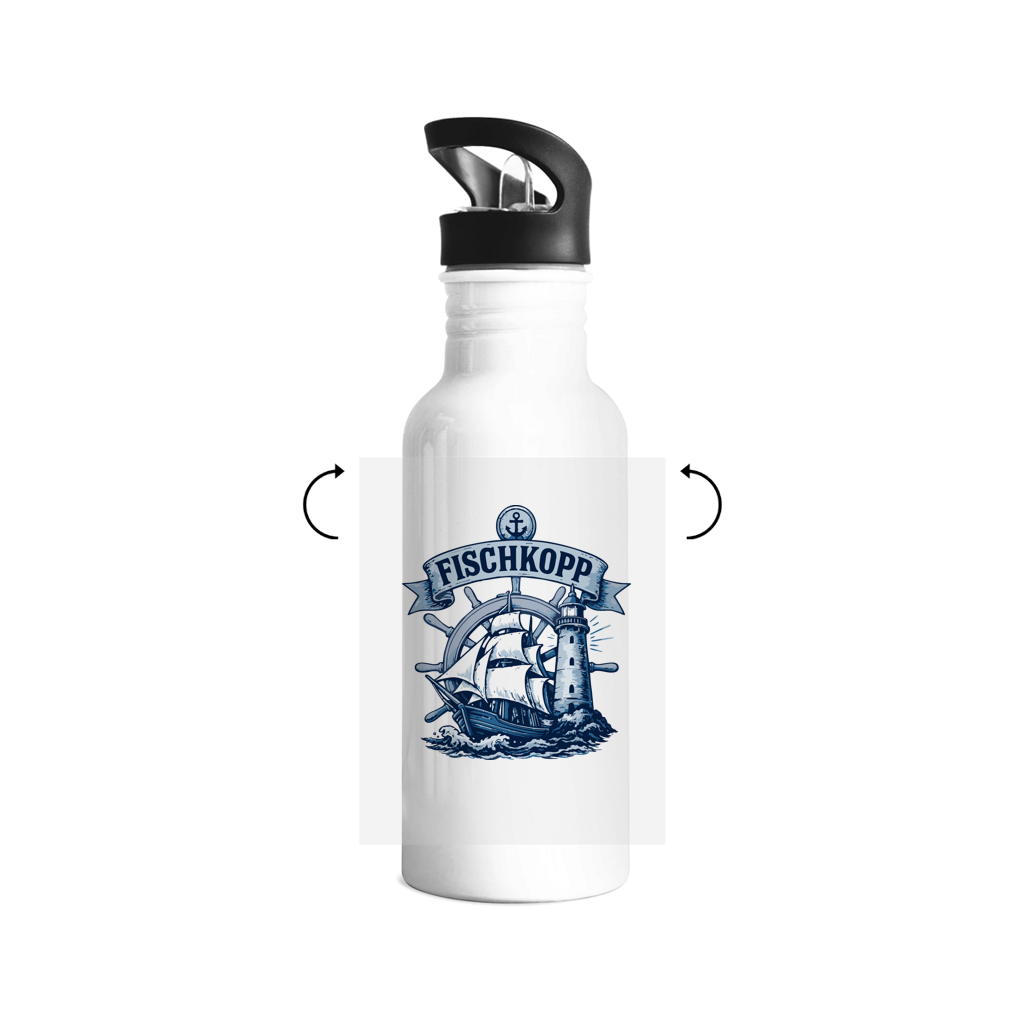 Edelstahl-Trinkflasche  "FISCHKOPP! #522