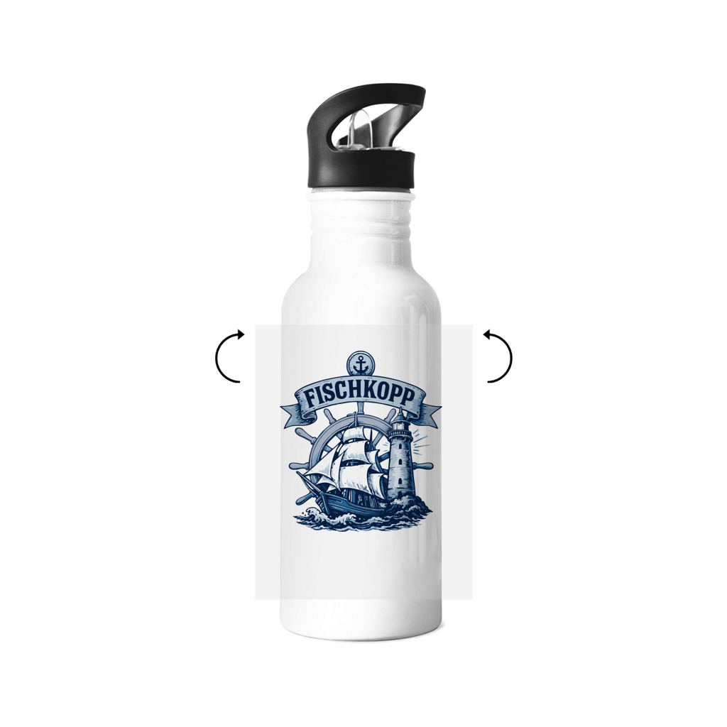 Edelstahl-Trinkflasche  "FISCHKOPP! #522