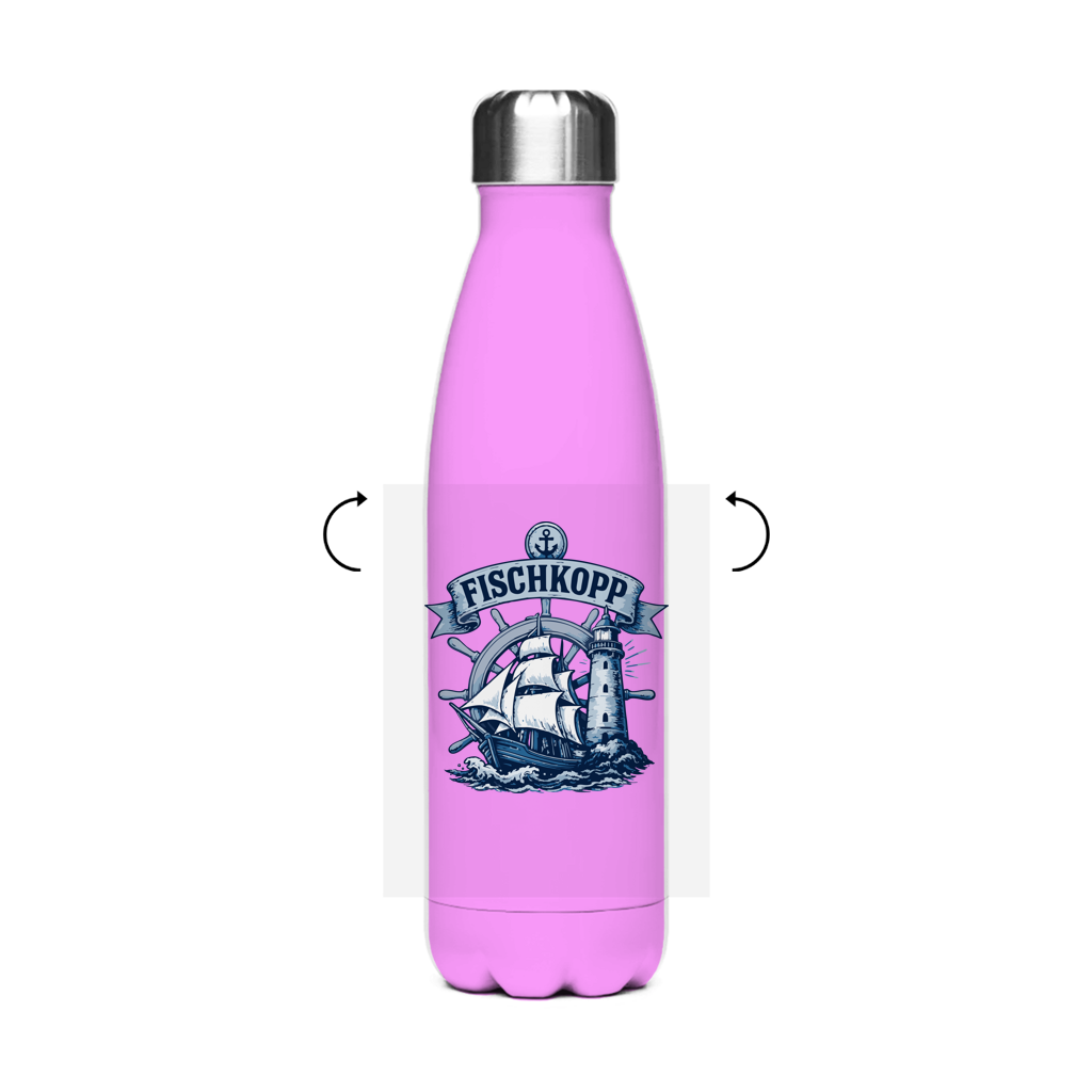 Edelstahl-Thermoflasche "FISCHKOPP" #522