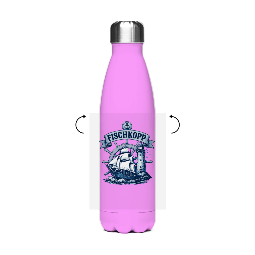 Edelstahl-Thermoflasche "FISCHKOPP" #522