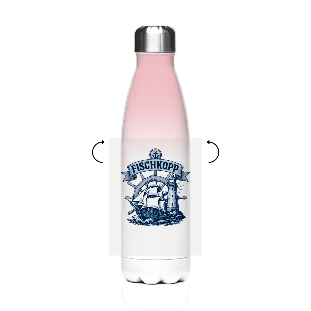 Edelstahl-Thermoflasche "FISCHKOPP" #522