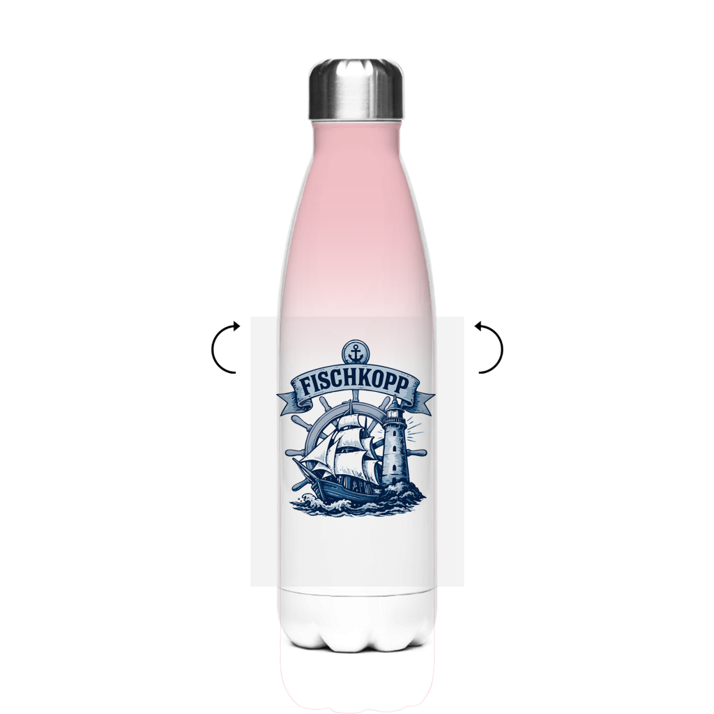Edelstahl-Thermoflasche "FISCHKOPP" #522