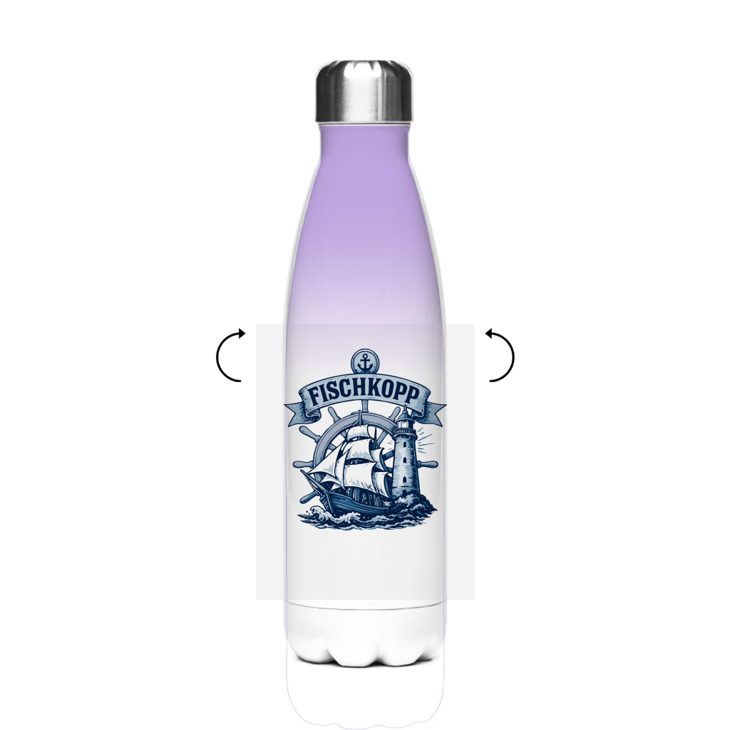Edelstahl-Thermoflasche "FISCHKOPP" #522