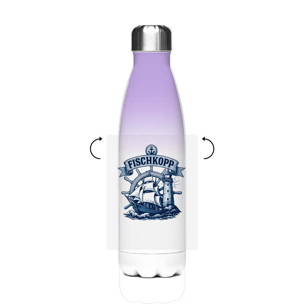 Edelstahl-Thermoflasche "FISCHKOPP" #522