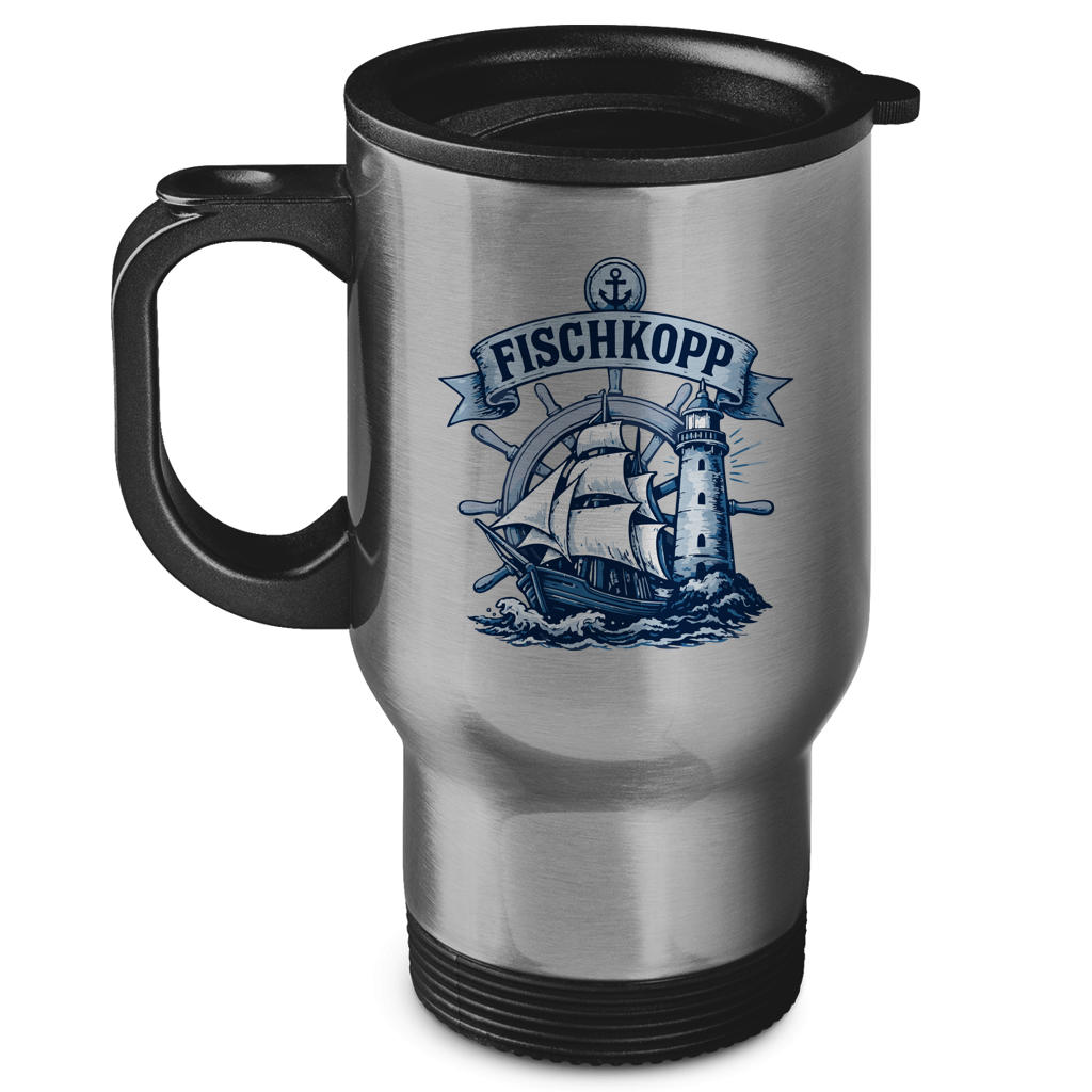 Edelstahl-Thermobecher "FISCHKOPP" #522