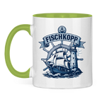 Keramik-Tasse zweifarbig "FISCHKOPP" #522