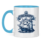 Keramik-Tasse zweifarbig "FISCHKOPP" #522