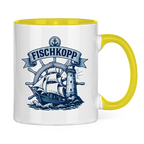Keramik-Tasse zweifarbig "FISCHKOPP" #522