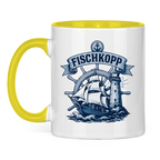 Keramik-Tasse zweifarbig "FISCHKOPP" #522