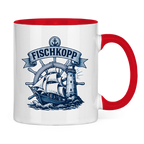Keramik-Tasse zweifarbig "FISCHKOPP" #522