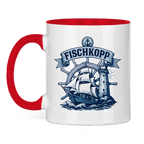 Keramik-Tasse zweifarbig "FISCHKOPP" #522