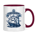 Keramik-Tasse zweifarbig "FISCHKOPP" #522