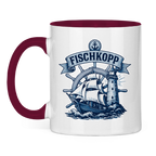 Keramik-Tasse zweifarbig "FISCHKOPP" #522