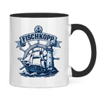 Keramik-Tasse zweifarbig "FISCHKOPP" #522