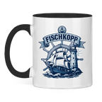 Keramik-Tasse zweifarbig "FISCHKOPP" #522