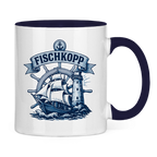 Keramik-Tasse zweifarbig "FISCHKOPP" #522