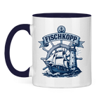 Keramik-Tasse zweifarbig "FISCHKOPP" #522