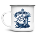 Emaille Tasse  "FISCHKOPP" #522