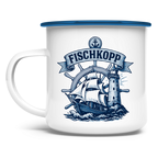 Emaille Tasse  "FISCHKOPP" #522