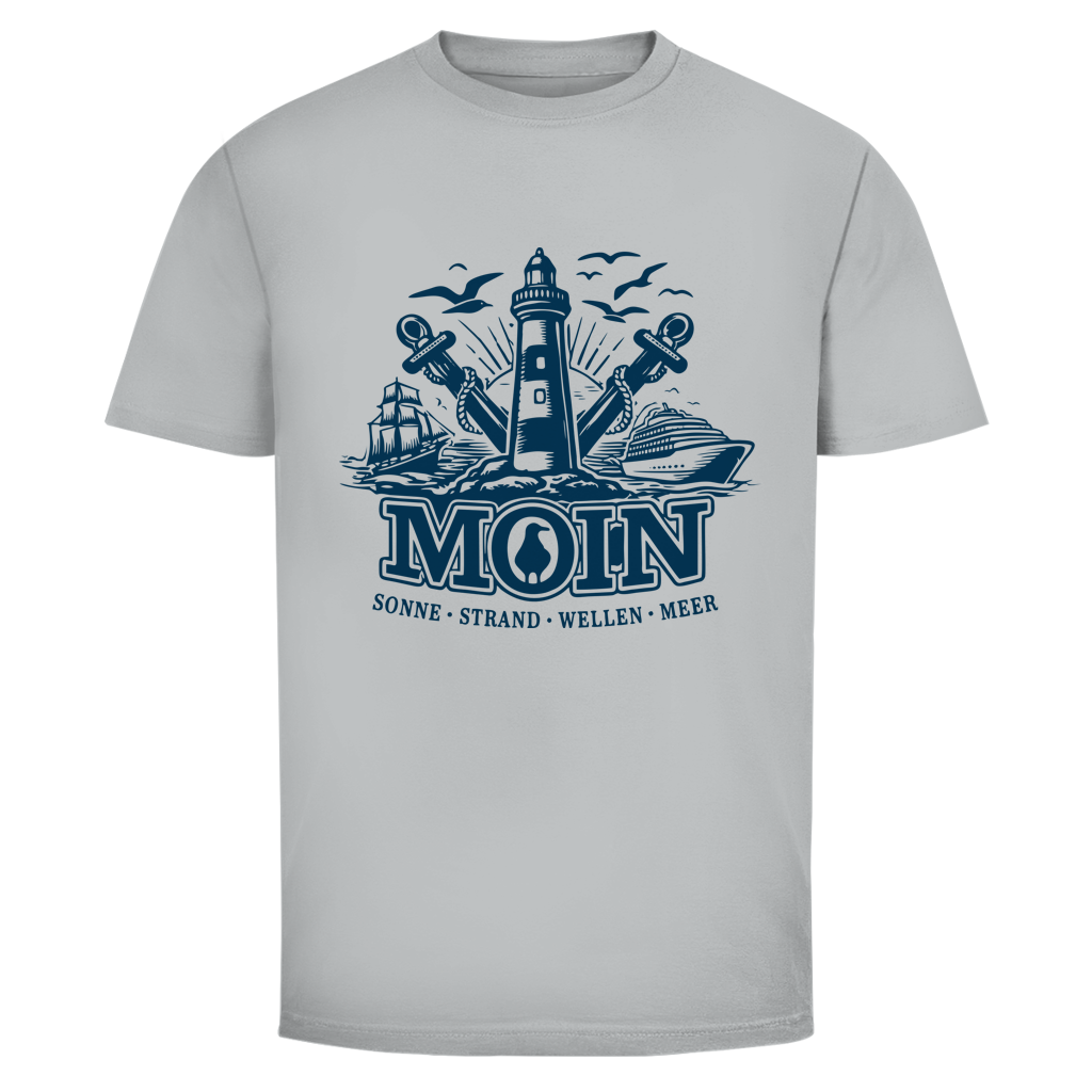 T-Shirt unisex "MOIN Leuchtturm" #499 - einseitiger Druck
