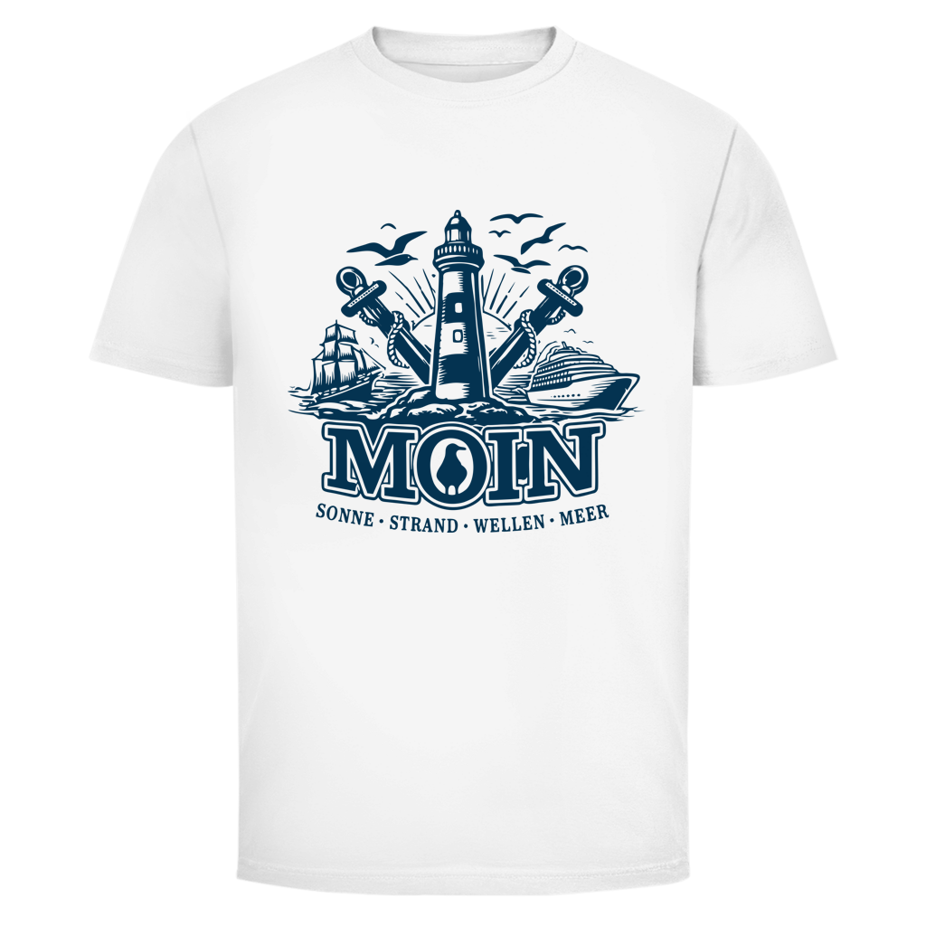 T-Shirt unisex "MOIN Leuchtturm" #499 - einseitiger Druck