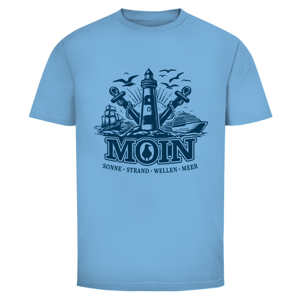 T-Shirt unisex "MOIN Leuchtturm" #499 - einseitiger Druck