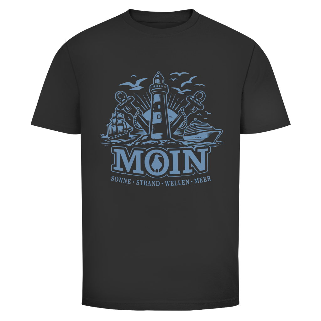 T-Shirt unisex "MOIN Leuchtturm" #499 - einseitiger Druck