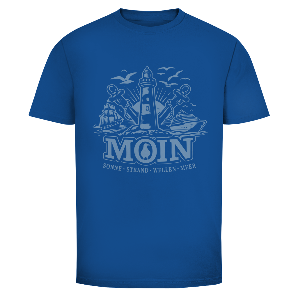 T-Shirt unisex "MOIN Leuchtturm" #499 - einseitiger Druck