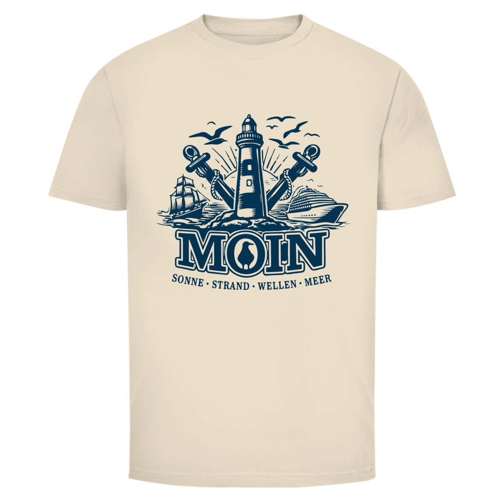 T-Shirt unisex "MOIN Leuchtturm" #499 - einseitiger Druck