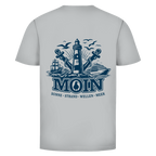 T-Shirt unisex "MOIN Leuchtturm" #499 - beidseitiger Druck