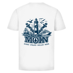 T-Shirt unisex "MOIN Leuchtturm" #499 - beidseitiger Druck
