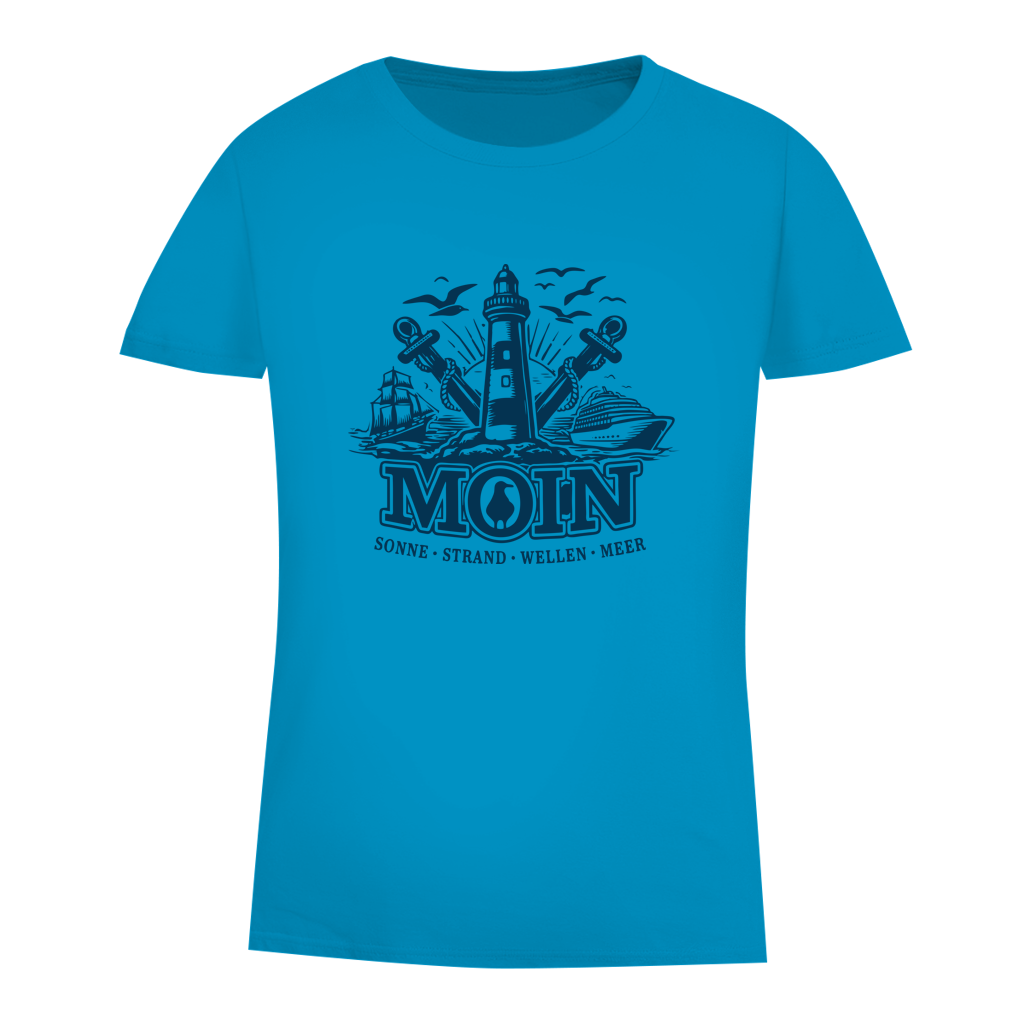 T-Shirt Damen  "MOIN Leuchtturm" #499