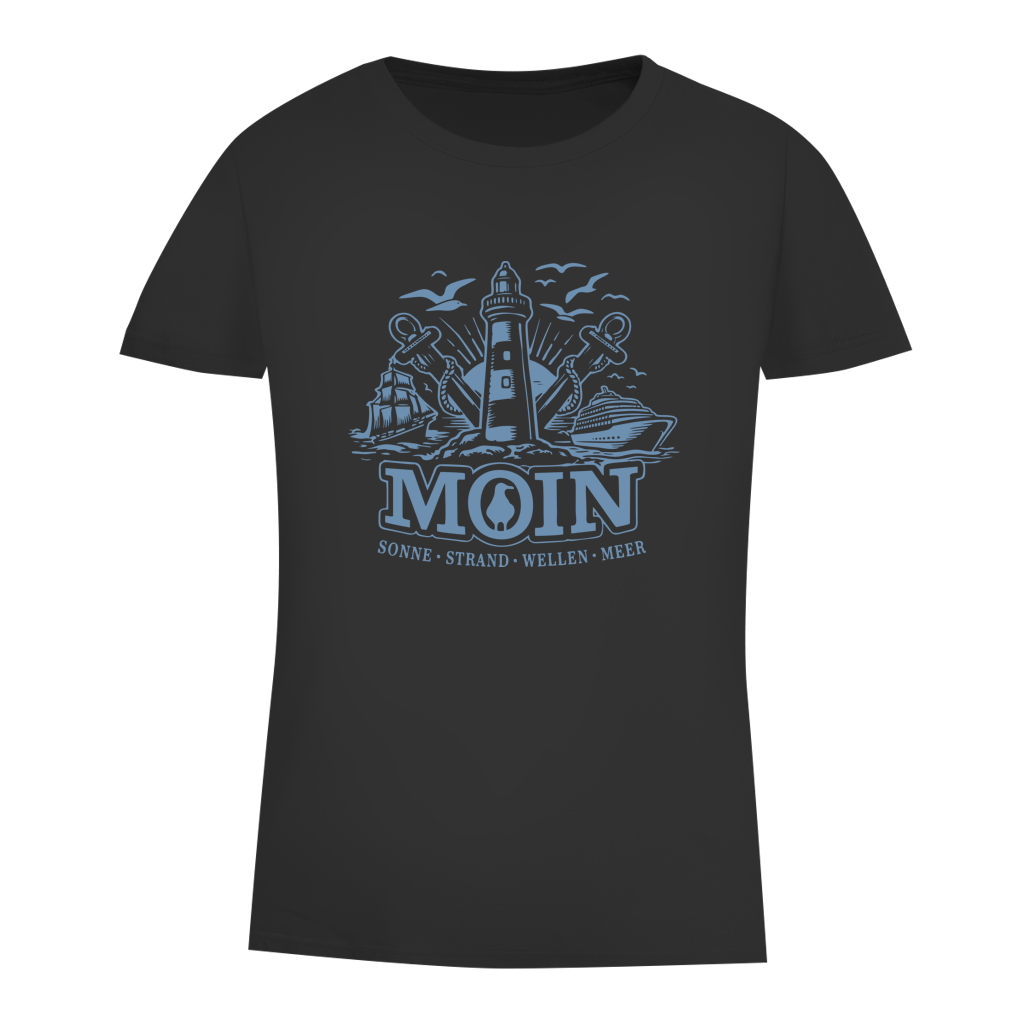 T-Shirt Damen  "MOIN Leuchtturm" #499