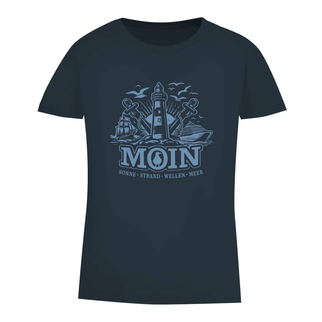 T-Shirt Damen  "MOIN Leuchtturm" #499