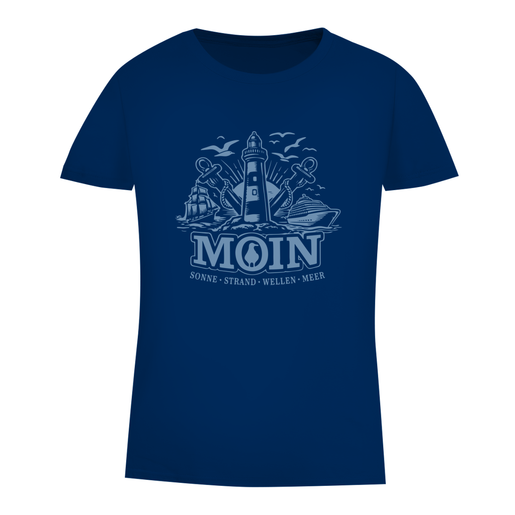 T-Shirt Damen  "MOIN Leuchtturm" #499