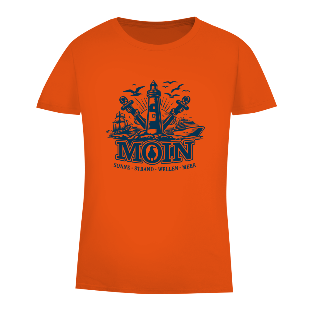 T-Shirt Damen  "MOIN Leuchtturm" #499
