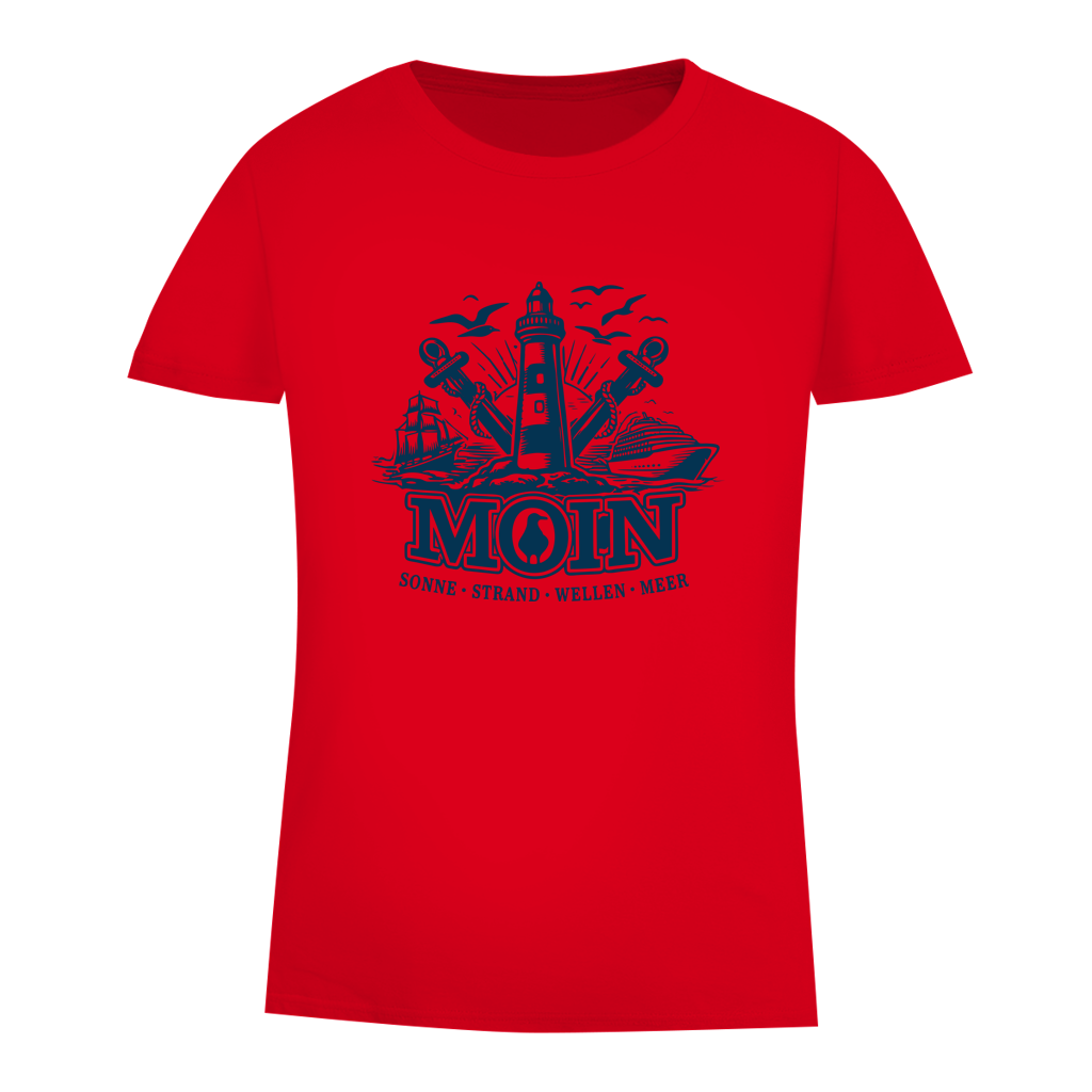 T-Shirt Damen  "MOIN Leuchtturm" #499