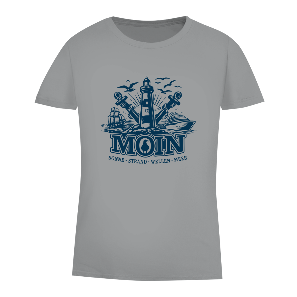 T-Shirt Damen  "MOIN Leuchtturm" #499