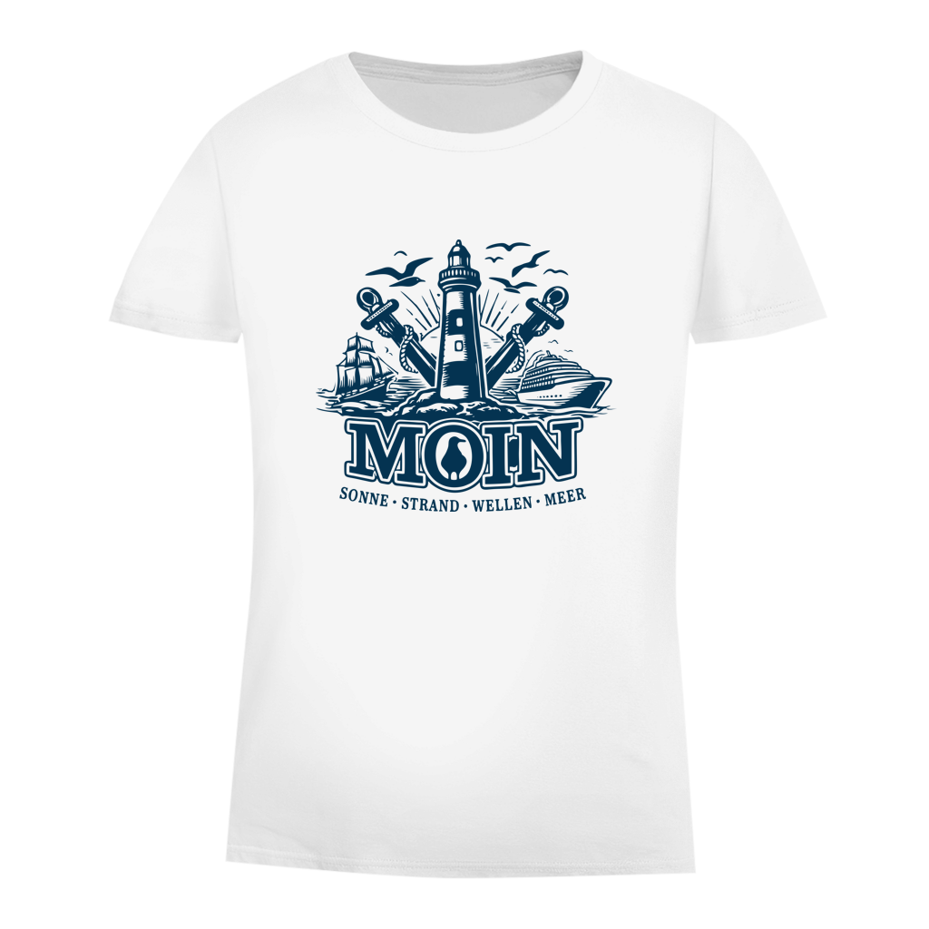 T-Shirt Damen  "MOIN Leuchtturm" #499