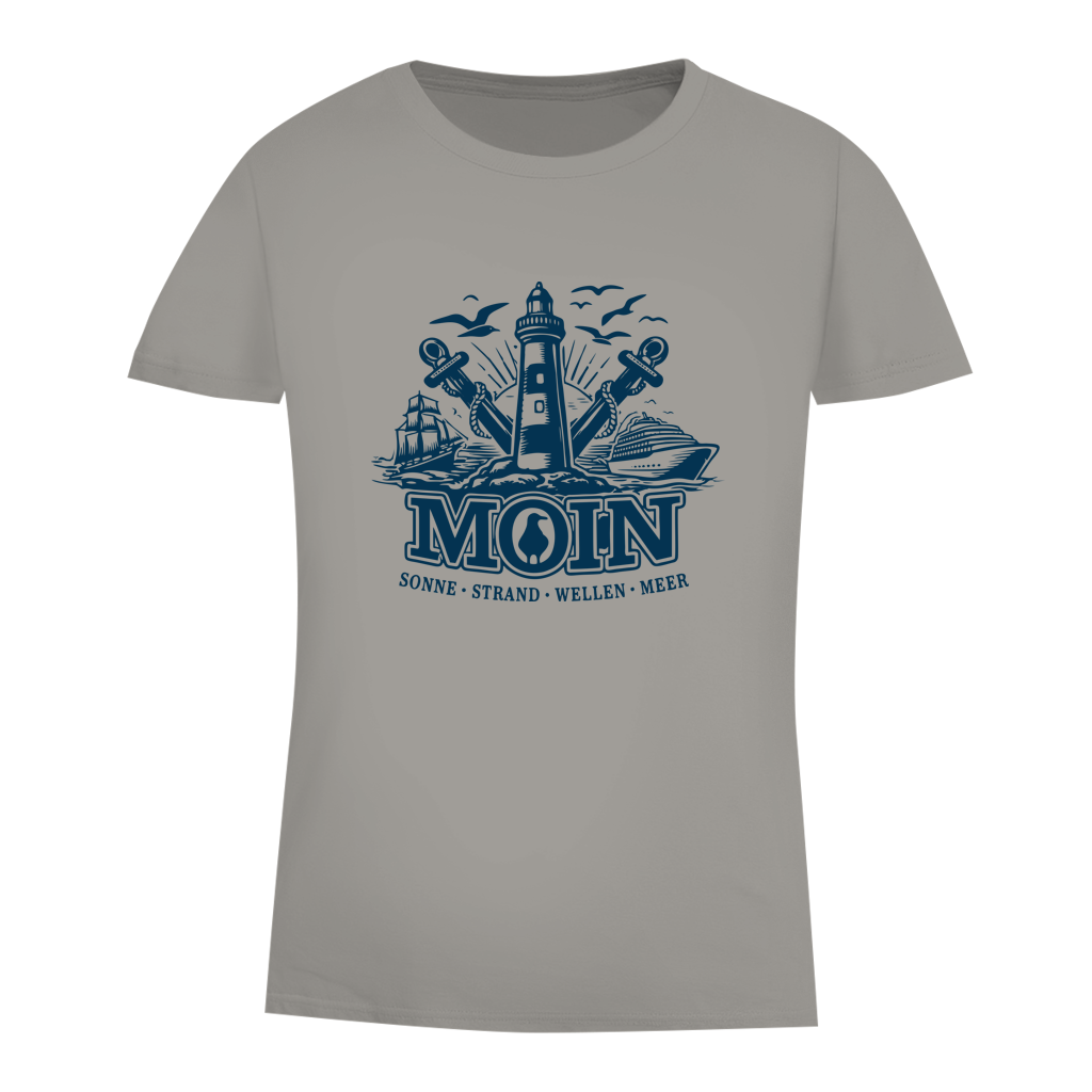 T-Shirt Damen  "MOIN Leuchtturm" #499