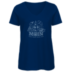 T-Shirt Damen V-Neck  "MOIN Leuchtturm" #499