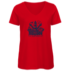 T-Shirt Damen V-Neck  "MOIN Leuchtturm" #499